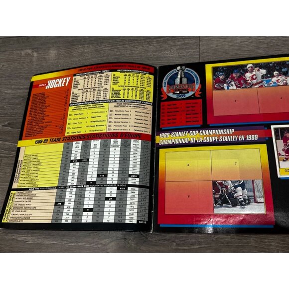 1989-90 O-Pee-Chee NHL Hockey Sticker Album Complete Paperback - Picture 2 of 8